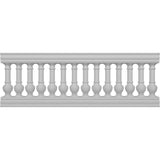 Ekena Millwork Fiberthane York Balustrade 84 in. L x 32 in. H Fiberglass Railing Kit