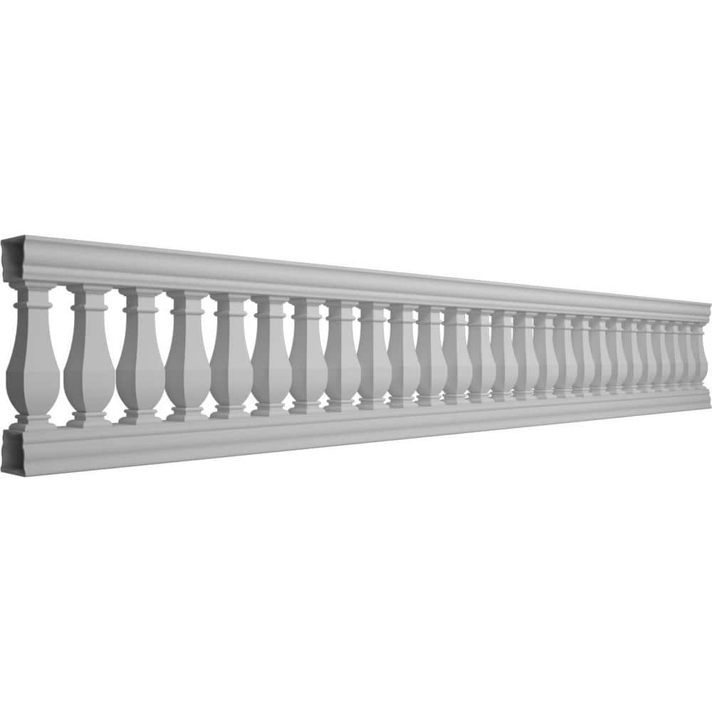 Ekena Millwork Fiberthane Arcadian Balustrade 192 in. L x 32 in. H Fiberglass Railing Kit