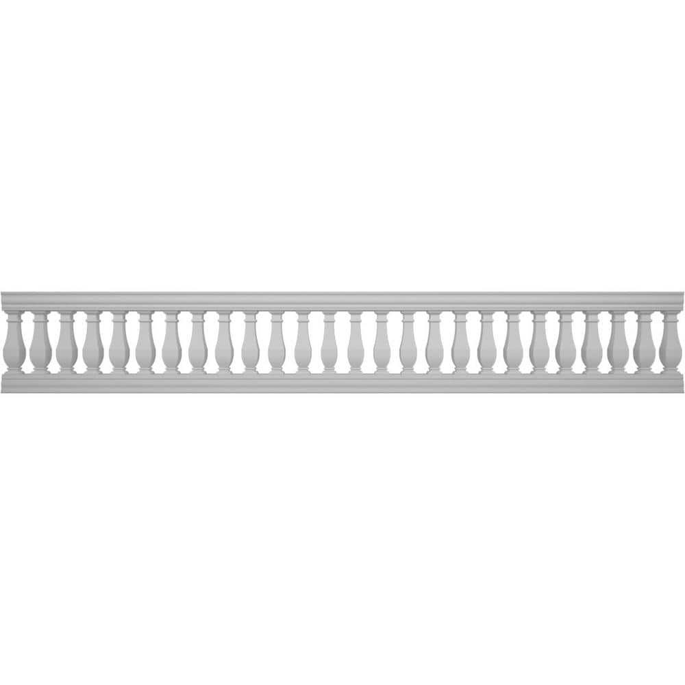 Ekena Millwork Fiberthane Arcadian Balustrade 192 in. L x 32 in. H Fiberglass Railing Kit