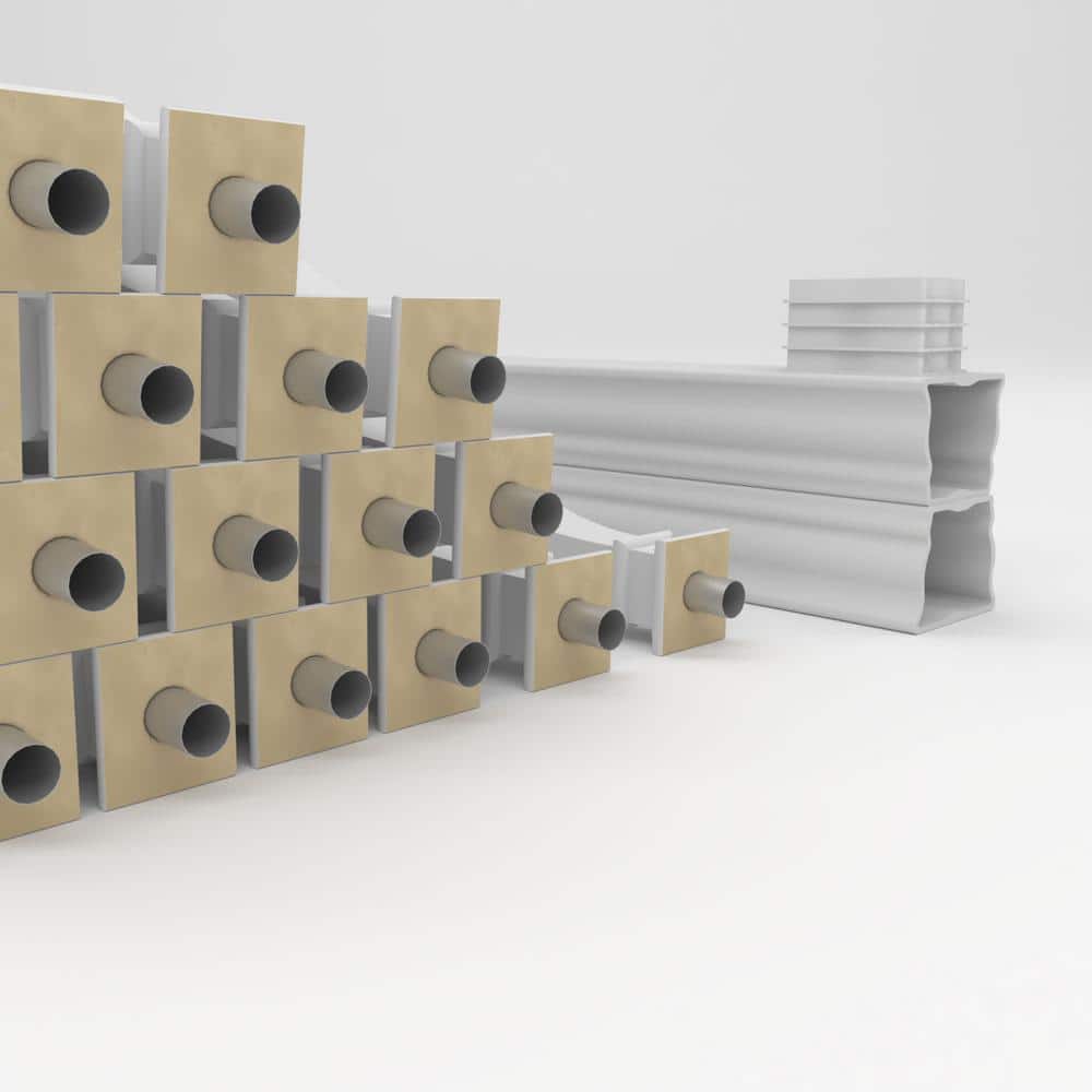 Ekena Millwork Fiberthane Arcadian Balustrade 192 in. L x 32 in. H Fiberglass Railing Kit