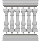 Ekena Millwork Fiberthane Bradford Balustrade 36 in. L x 38 in. H Fiberglass Railing Kit