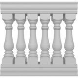 Ekena Millwork Fiberthane Bradford Balustrade 36 in. L x 38 in. H Fiberglass Railing Kit