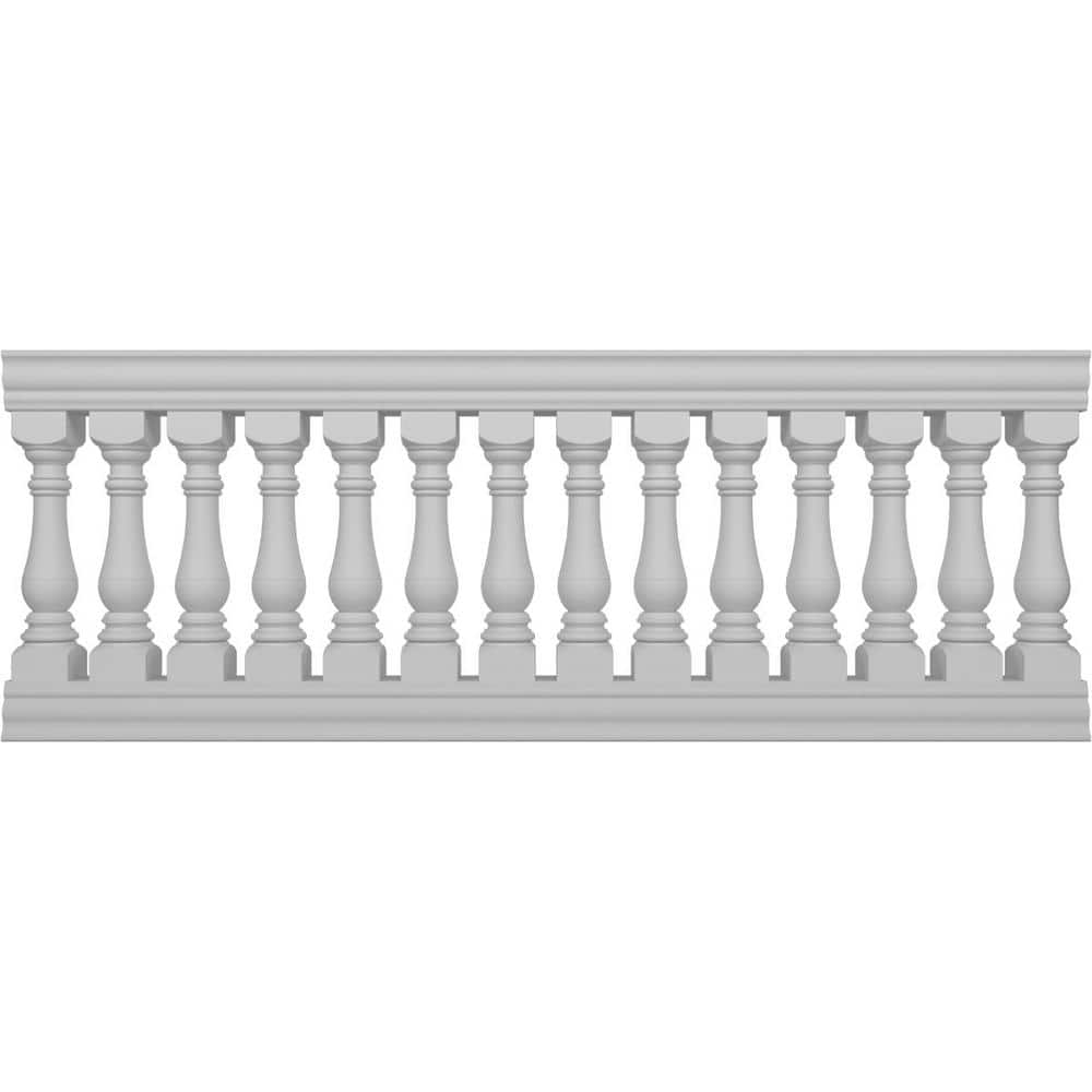 Ekena Millwork Fiberthane Bradford Balustrade 96 in. L x 38 in. H Fiberglass Railing Kit