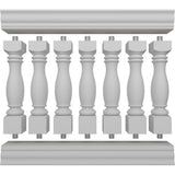 Ekena Millwork Fiberthane Embassy Balustrade 48 in. L x 40 in. H Fiberglass Railing Kit
