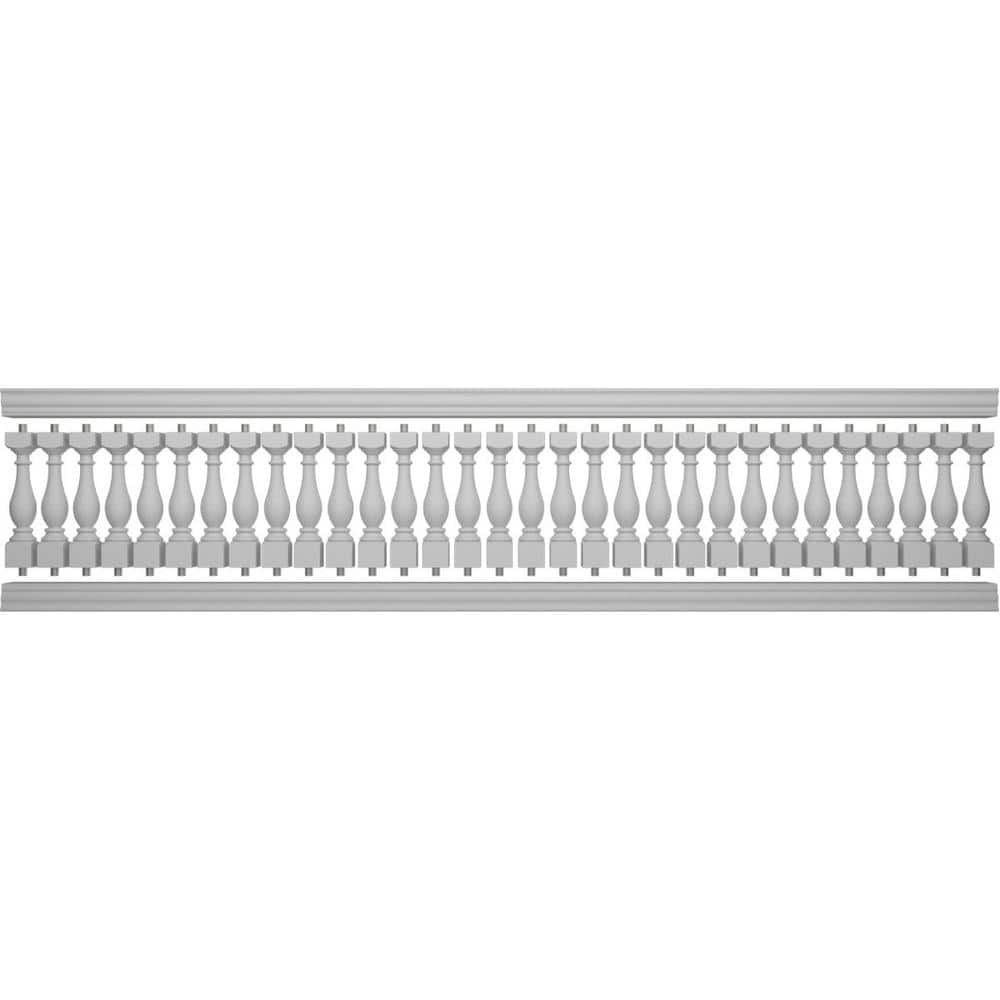 Ekena Millwork Fiberthane Legacy Balustrade 192 in. L x 40 in. H Fiberglass Railing Kit