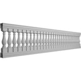 Ekena Millwork Fiberthane Legacy Balustrade 192 in. L x 40 in. H Fiberglass Railing Kit