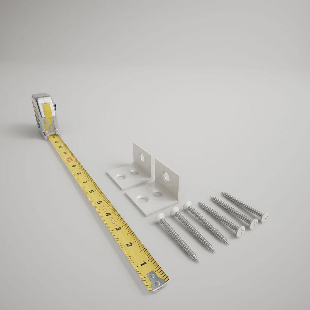 Ekena Millwork Endurathane 500 Series 1 in. H x 1 in. W White Resin Stair Railing Kit