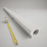 Ekena Millwork Endurathane 500 Series 3.125 in. H x 144 in. W White Resin Stair Railing Kit