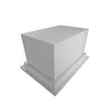 Ekena Millwork Balustrade Rail Support Block 4 in. H x 7.25 in. W White Resin Stair Railing Kit
