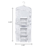 Elf Stor Deluxe Double Sided Hanging Gift Wrap and Bag Organizer Combo
