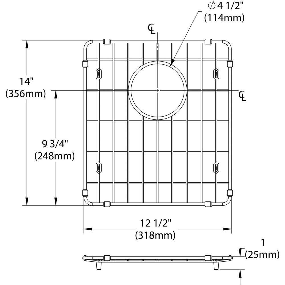 Elkay Quartz Classic Workstation Stainless Steel Bottom Grid