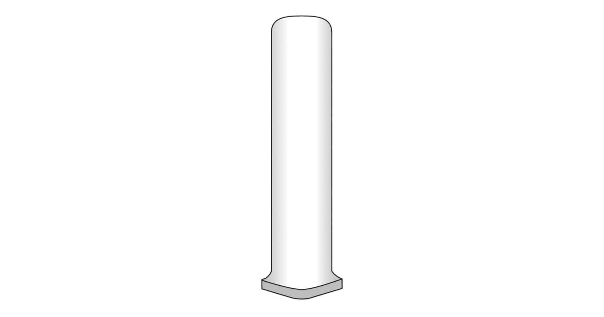 Emser Vogue Gray Ceramic Cove Corner Tile (1-in x 6-in)