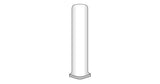 Emser Vogue Gray Ceramic Cove Corner Tile (1-in x 6-in)