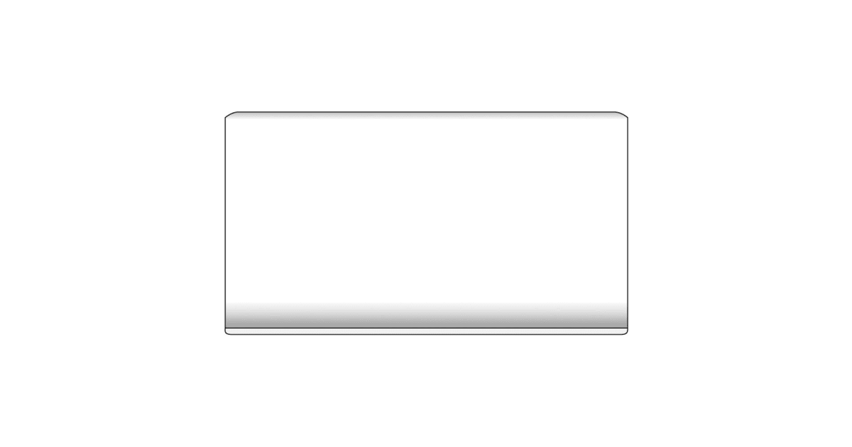 Emser Vogue White Cove Base Matte 5.98 in. x 7.83 in. Ceramic Wall Tile (0.33 sq. ft.)