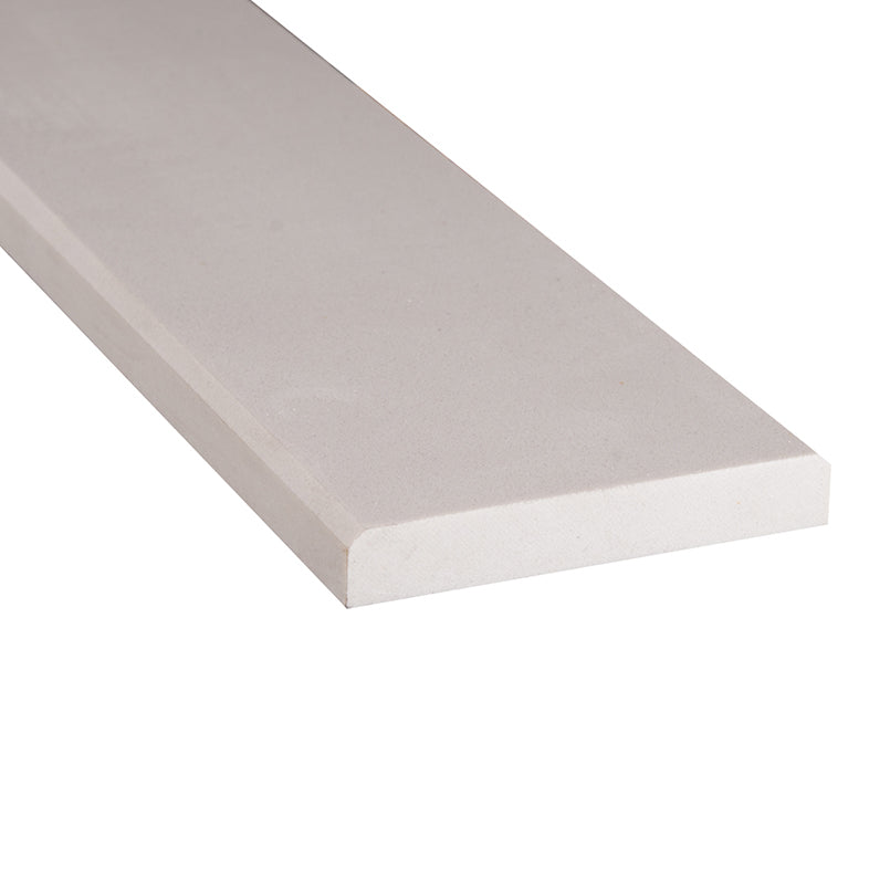 MSI White Double Beveled 4 in. x 36 in. Engineered Marble Threshold Floor and Wall Tile