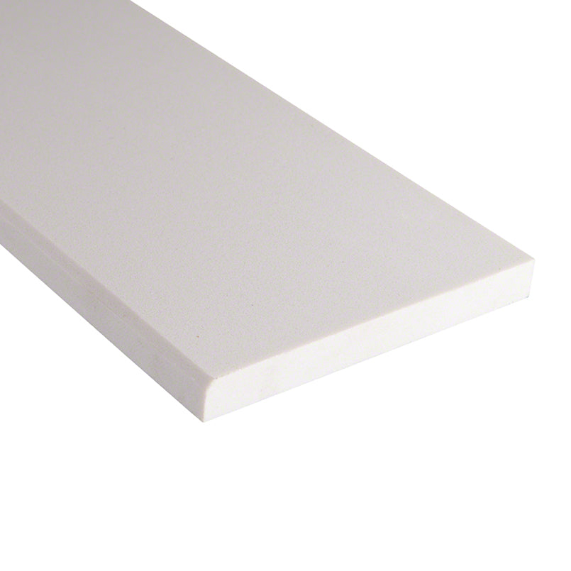 MSI Single Beveled Specialty 6 in. x 73 in. Polished Engineered White Marble Look Threshold Tile (6.09 ln. ft./Each)