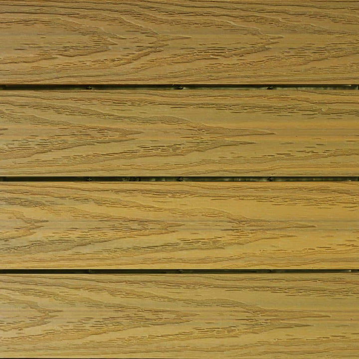 NewTechWood UltraShield Naturale 1 ft. x 1 ft. Quick Deck Outdoor Composite Deck Tile Sample in English Oak