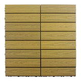 NewTechWood UltraShield Naturale 1 ft. x 1 ft. Quick Deck Outdoor Composite Deck Tile in English Oak (10 sq. ft. per box)