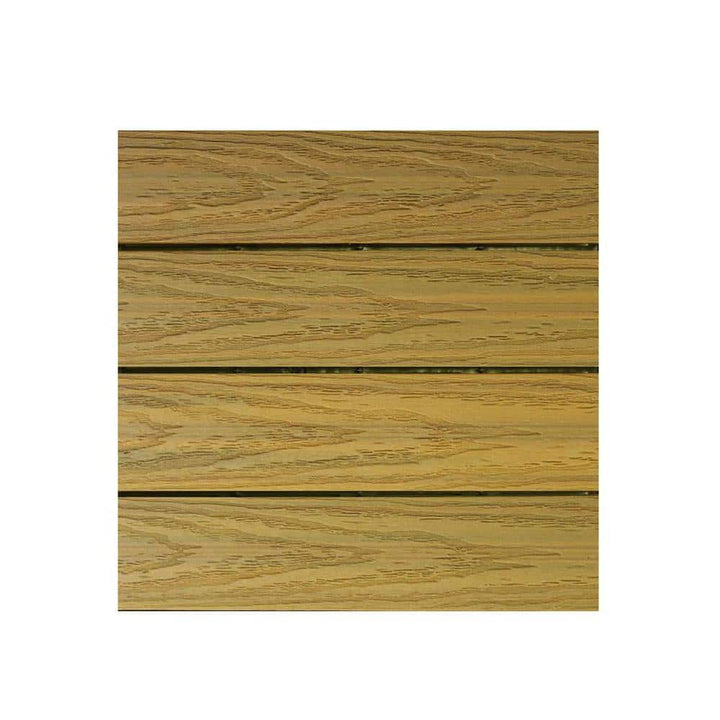 NewTechWood UltraShield Naturale 1 ft. x 1 ft. Quick Deck Outdoor Composite Deck Tile in English Oak (10 sq. ft. per box)