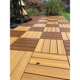 NewTechWood UltraShield Naturale 1 ft. x 1 ft. Quick Deck Outdoor Composite Deck Tile in English Oak (10 sq. ft. per box)