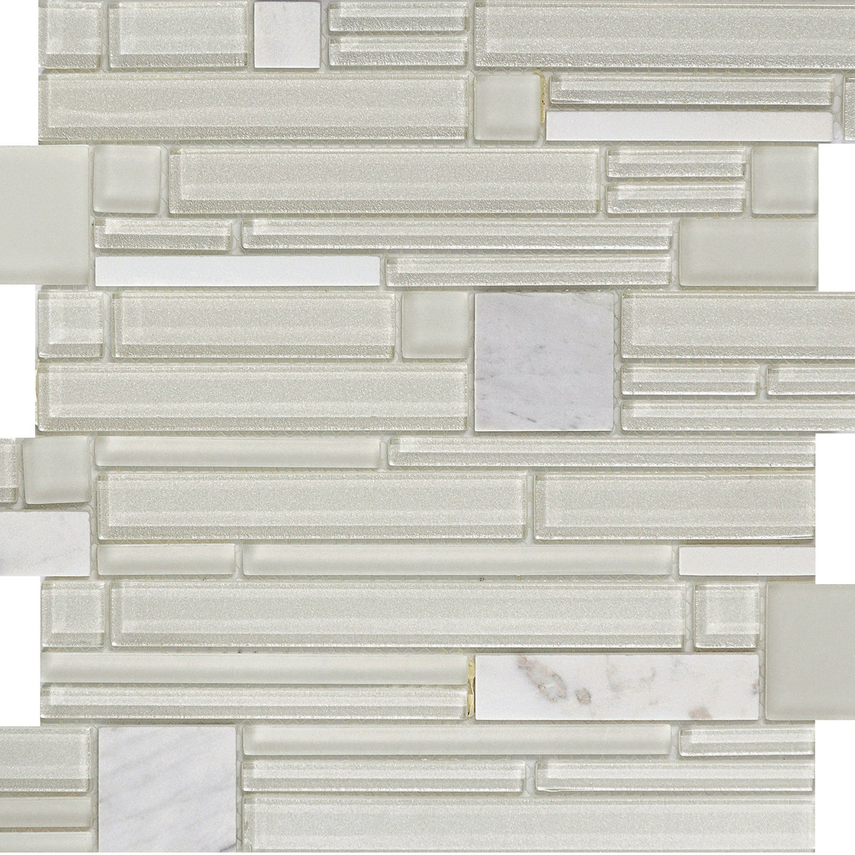Emser Entity 15-Pack Zest Stone and Glass Border Tile (12-in x 12-in)