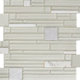 Emser Entity 15-Pack Spirit Stone and Glass Border Tile, 12 in. x 12 in. Mesh-Mounted