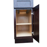 Bremen Cabinetry Bremen Ready to Assemble 12x34.5x24 in. Shaker Base Cabinet with 1-Door and 1-Drawer in Espresso