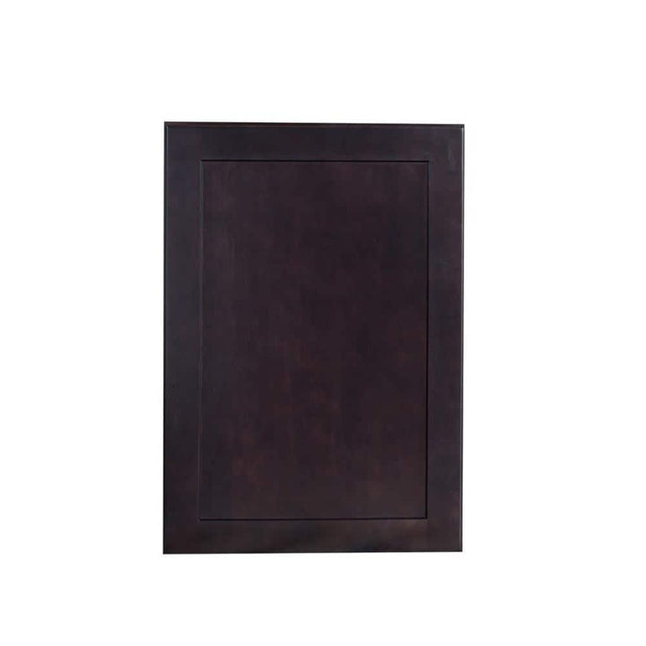Bremen Cabinetry Bremen Ready to Assemble 18x30x12 in. Shaker Wall Cabinet with 1-Door and 2 Adjustable Shelves in Espresso