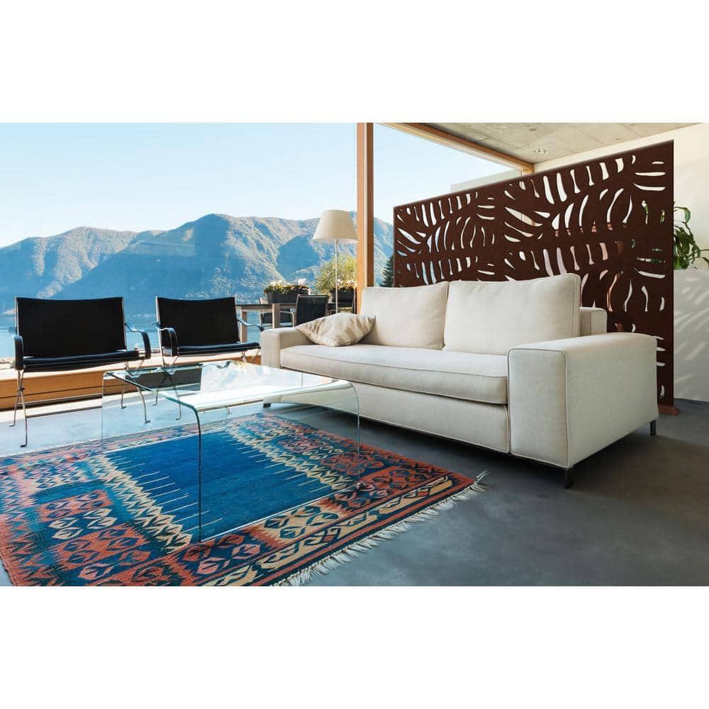 4 ft. x 2 ft. Espresso Brown Decorative Composite Fence Panel in Cabo Design