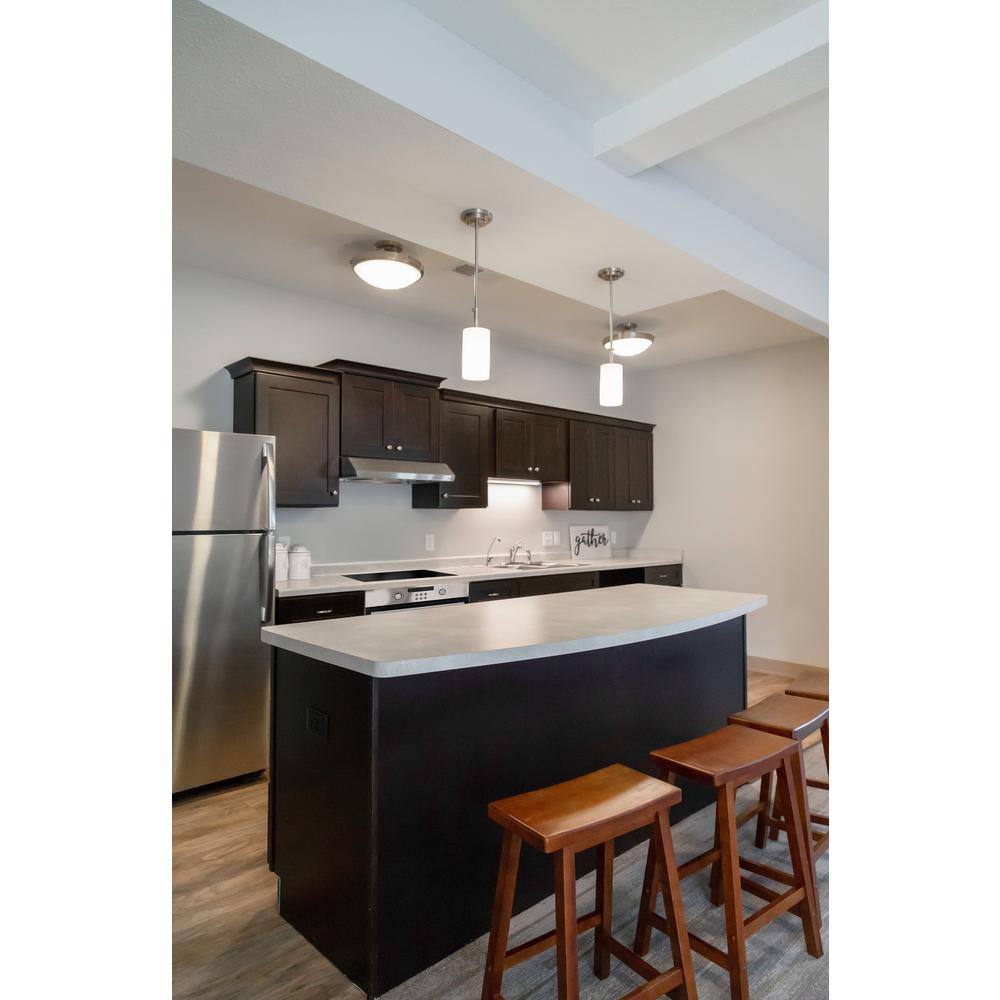 Design House Brookings Shaker 36in.W x 12in.D x 21in.H Solid Wood Assembled Bridge Wall Kitchen Cabinet in Brown w\ Soft Close Doors