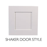 Design House Brookings Shaker 36in.W x 12in.D x 21in.H Solid Wood Assembled Bridge Wall Kitchen Cabinet in Brown w\ Soft Close Doors
