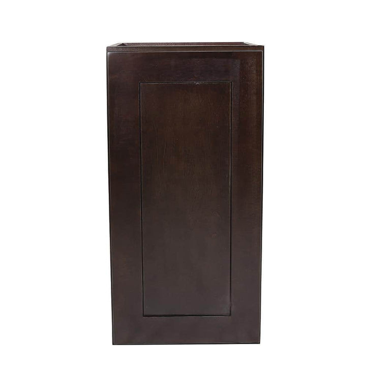 Design House Brookings Solid Wood Ready to Assemble Shaker 15 in. x 36 in. x 12 in. 1 Door Wall Kitchen Cabinet in Espresso