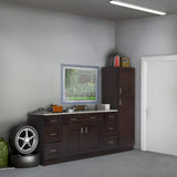 Design House Brookings Solid Wood Ready to Assemble Shaker 15 in. x 36 in. x 12 in. 1 Door Wall Kitchen Cabinet in Espresso