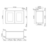 Design House Brookings Solid Wood Ready to Assemble Shaker 30 in. x 21 in. x 12 in. 2 Door Bridge Wall Kitchen Cabinet in Espresso