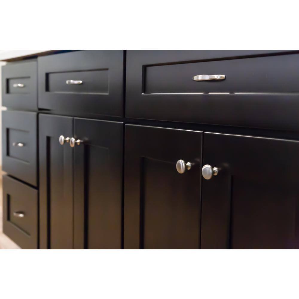 Design House Brookings Solid Wood Ready to Assemble Shaker 24 in. x 34.5 in. x 24 in. 2 Door 1Drawer Base Kitchen Cabinet in Espresso