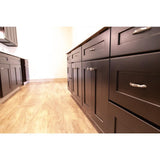 Design House Brookings Solid Wood Ready to Assemble Shaker 24 in. x 34.5 in. x 24 in. 2 Door 1Drawer Base Kitchen Cabinet in Espresso