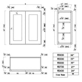 Design House Brookings Solid Wood Ready to Assemble Shaker 30 in. x 12 in. x 30 in. 2 Door Wall Kitchen Cabinet in Espresso