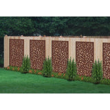 DESIGN VU Evergreen 6 ft. x 3 ft. Espresso Recycled Polymer Decorative Screen Panel, Wall Decor and Privacy Panel