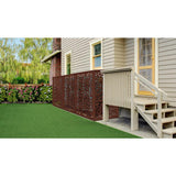 DESIGN VU Evergreen 6 ft. x 3 ft. Espresso Recycled Polymer Decorative Screen Panel, Wall Decor and Privacy Panel