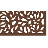 DESIGN VU Evergreen 6 ft. x 3 ft. Espresso Recycled Polymer Decorative Screen Panel, Wall Decor and Privacy Panel