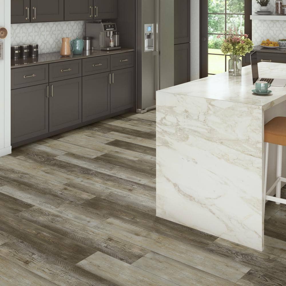 DuraDecor Classy Chic Espresso Lane 12 MIL x 7 in. x 48 in. Glue Down Waterproof Luxury Vinyl Plank (51.33 sq. ft./Ctn)