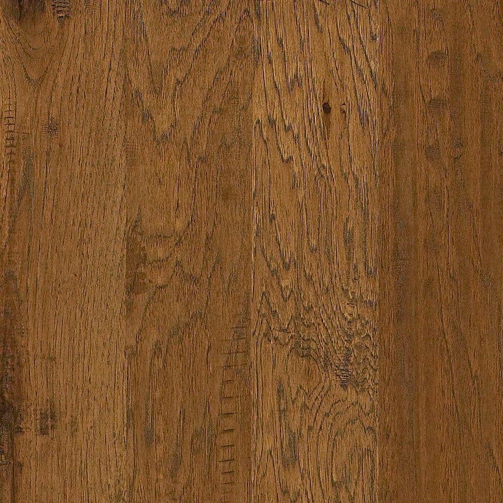 Shaw Western Espresso Hickory 3/8 In. T X 5 in. W Tongue and Groove Scraped Engineered Hardwood Flooring (23.66 sq.ft./case)