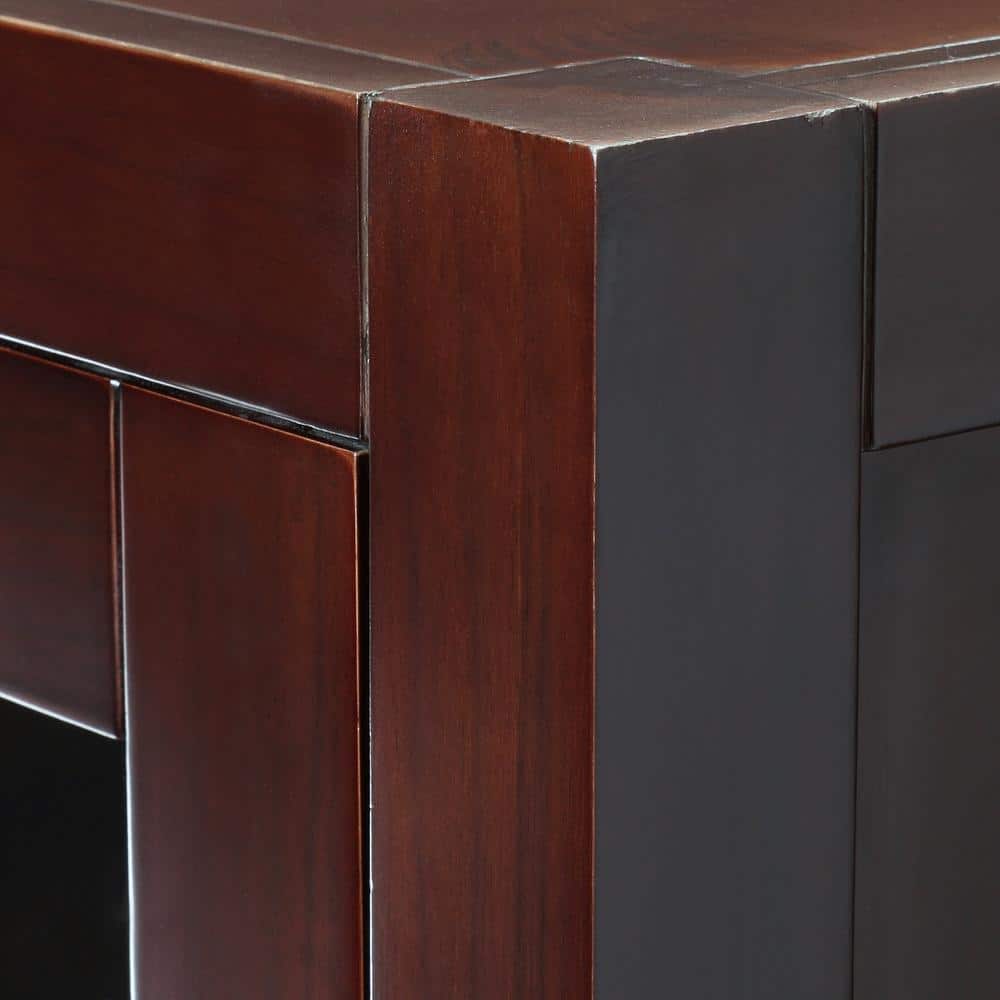 Wyndham Collection Sheffield Bathroom Linen Storage Tower Cabinet, Espresso Finish