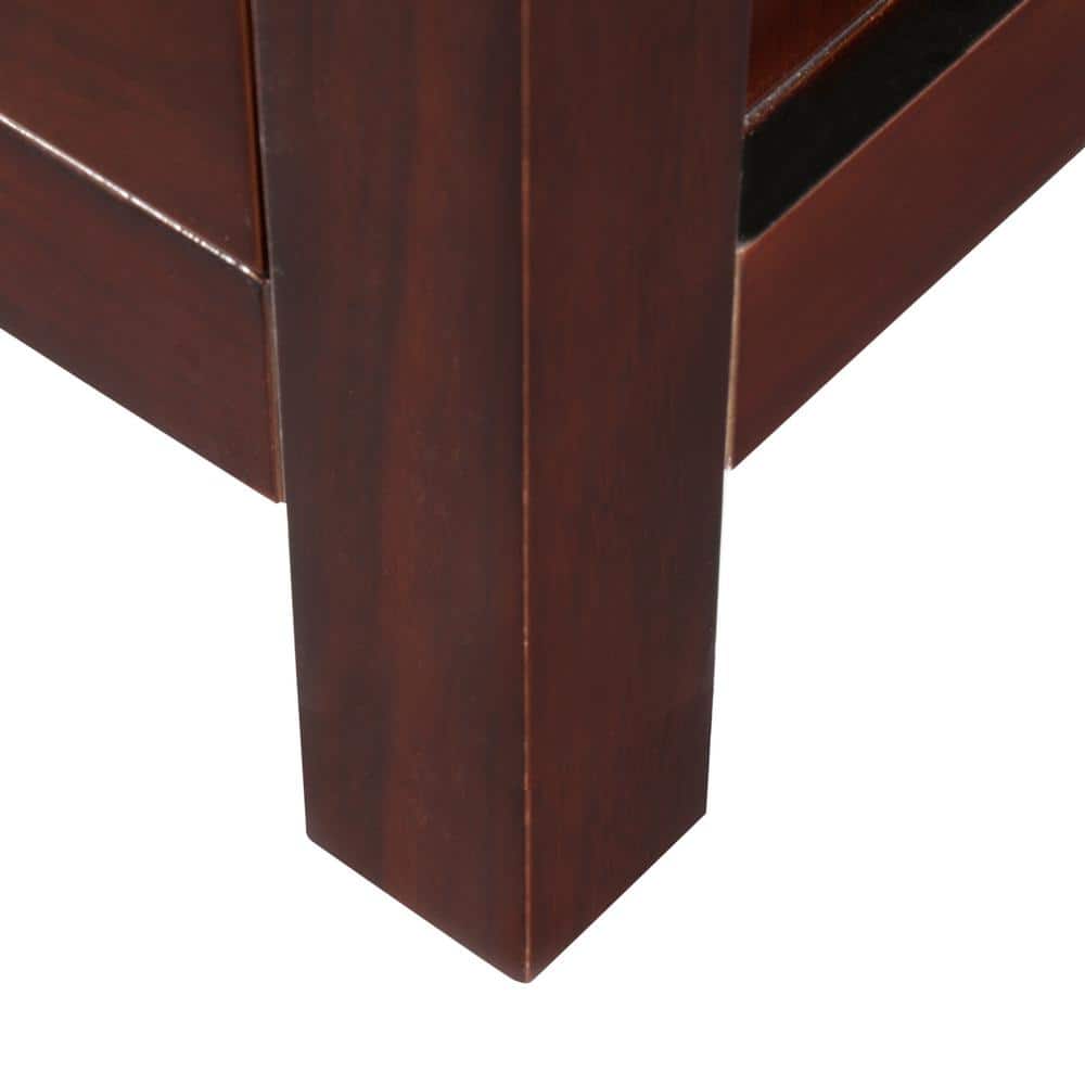 Wyndham Collection Sheffield Bathroom Linen Storage Tower Cabinet, Espresso Finish