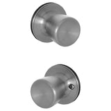 Schlage ESSENTIALS Brill Satin Stainless Steel Hall/Closet Passage Door Knob