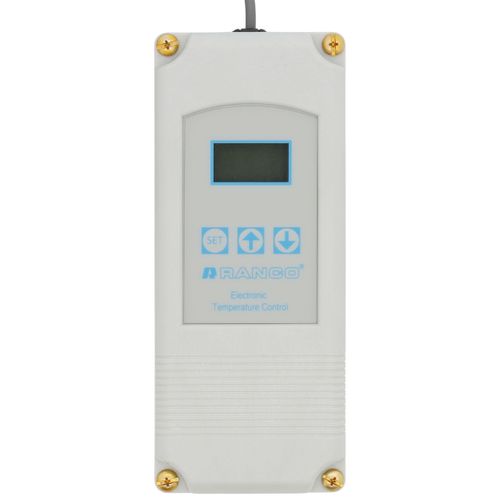 Ranco ETC-112000-000 temperature controller - front view (Voltage: 24V; Temperature Range: 30° to 220°F)