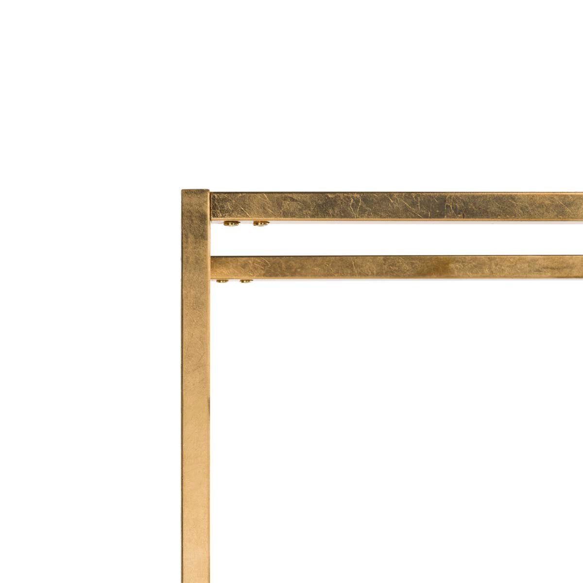Safavieh Fiora Gold/White Metal Etagere, 4-Tier, 30 x 14 x 72 in