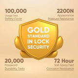 eufy Security C210 Black Smart Lock Wi-Fi with 5-in-1 Ways to Unlock by Mobile App, Keypad, Key, Apple Watch and Smart Assistants