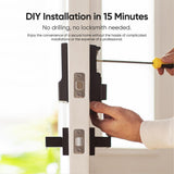 eufy Security C210 Black Smart Lock Wi-Fi with 5-in-1 Ways to Unlock by Mobile App, Keypad, Key, Apple Watch and Smart Assistants