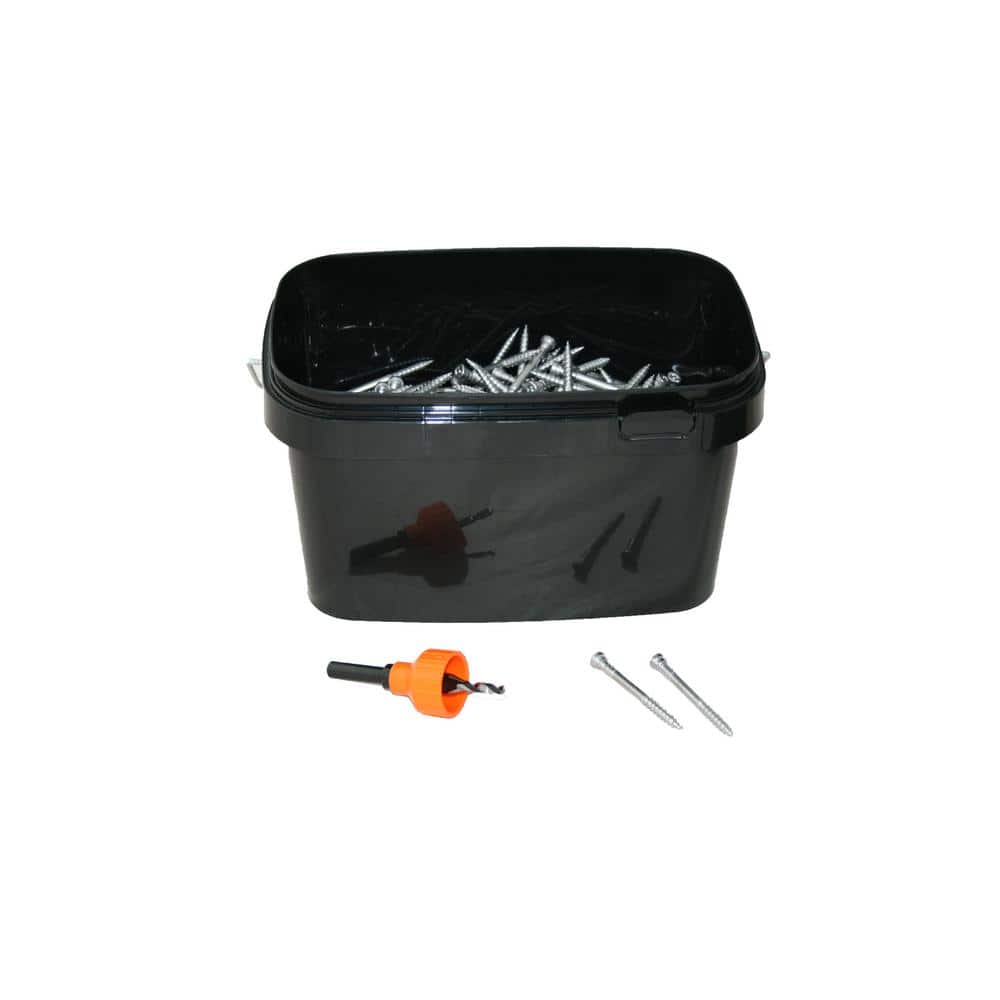 Eurotec 7/32 in. x 2-3/4 in. Stainless Steel Torx25 Cylinder-Head Hardwood Deck Screw (500-Pack with Predrill Tool)